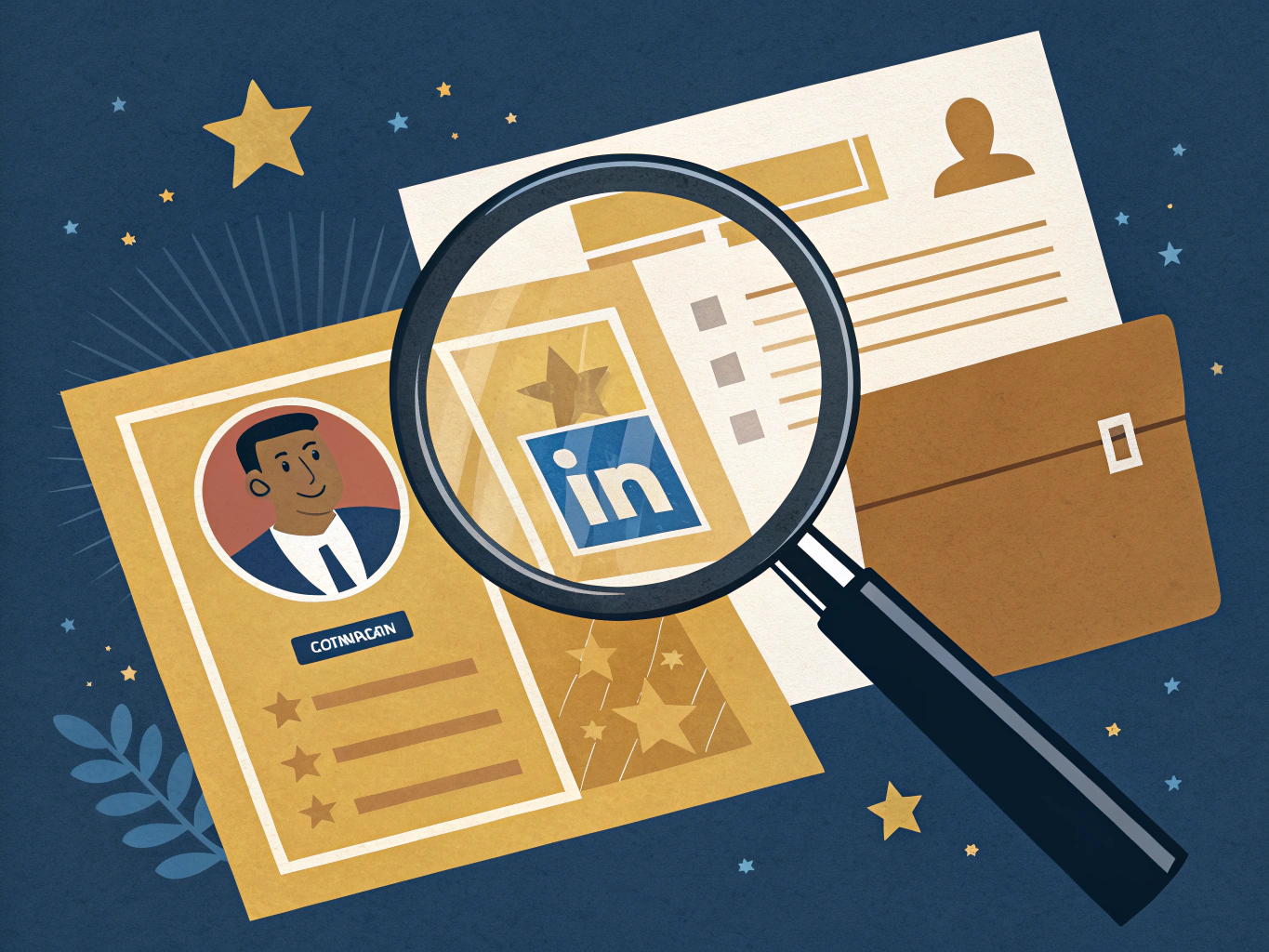 Research and personalization for hiring manager LinkedIn messages
