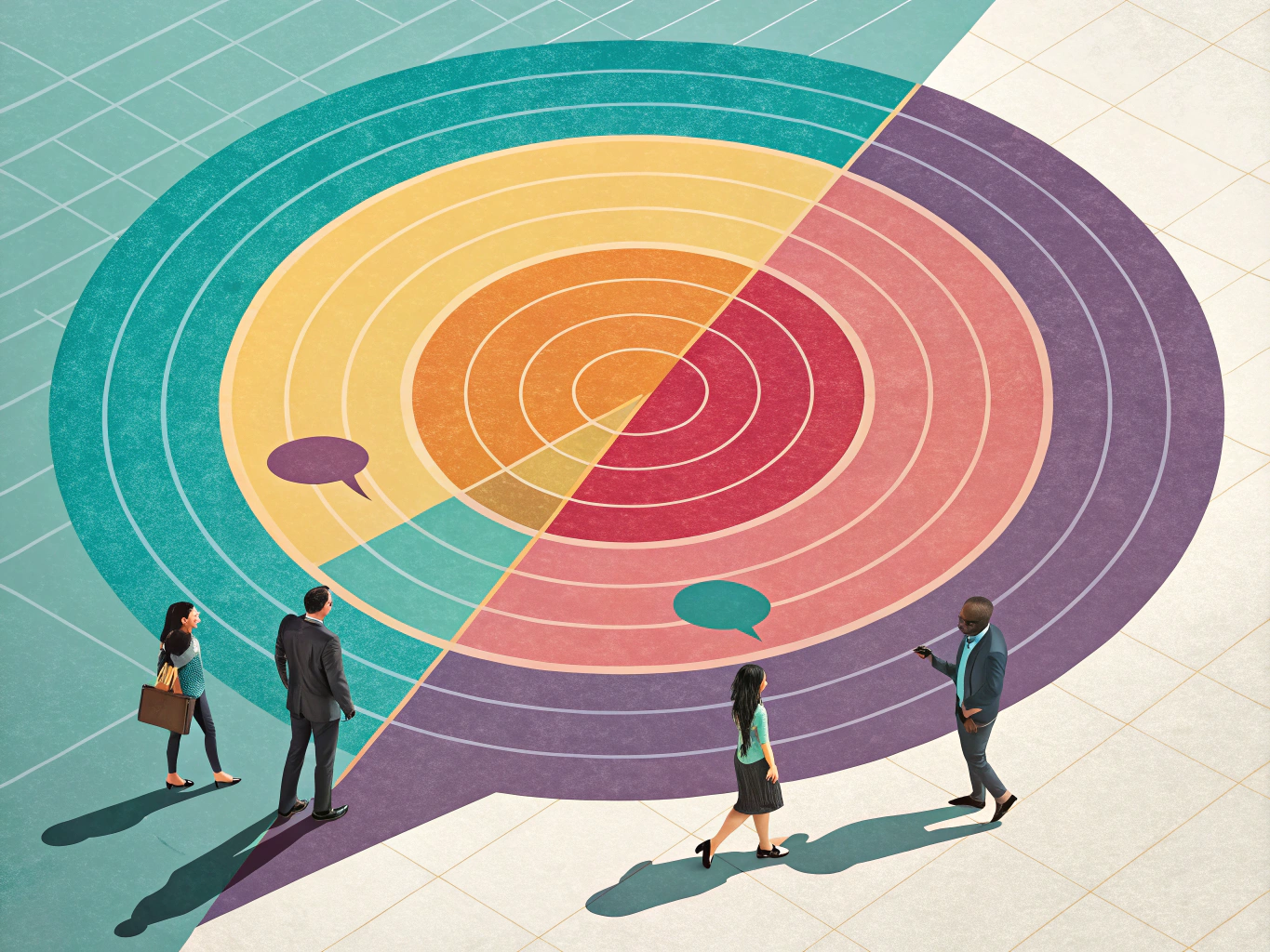 Engagement strategy showing expanding conversations and community interaction on LinkedIn