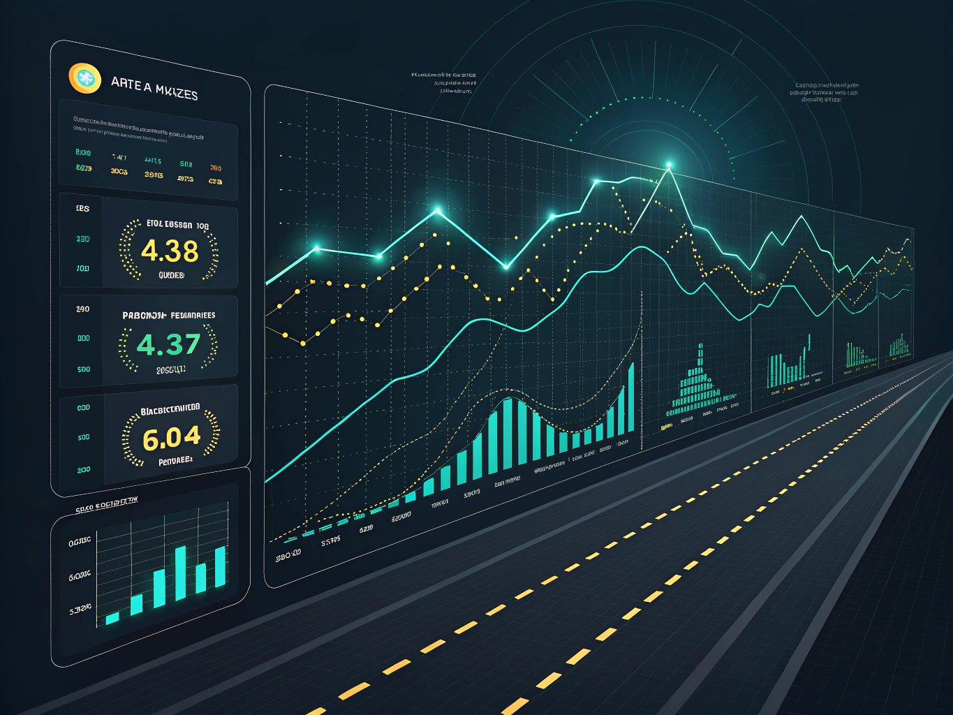 LinkedIn analytics dashboard showing metrics and performance data for company page optimization