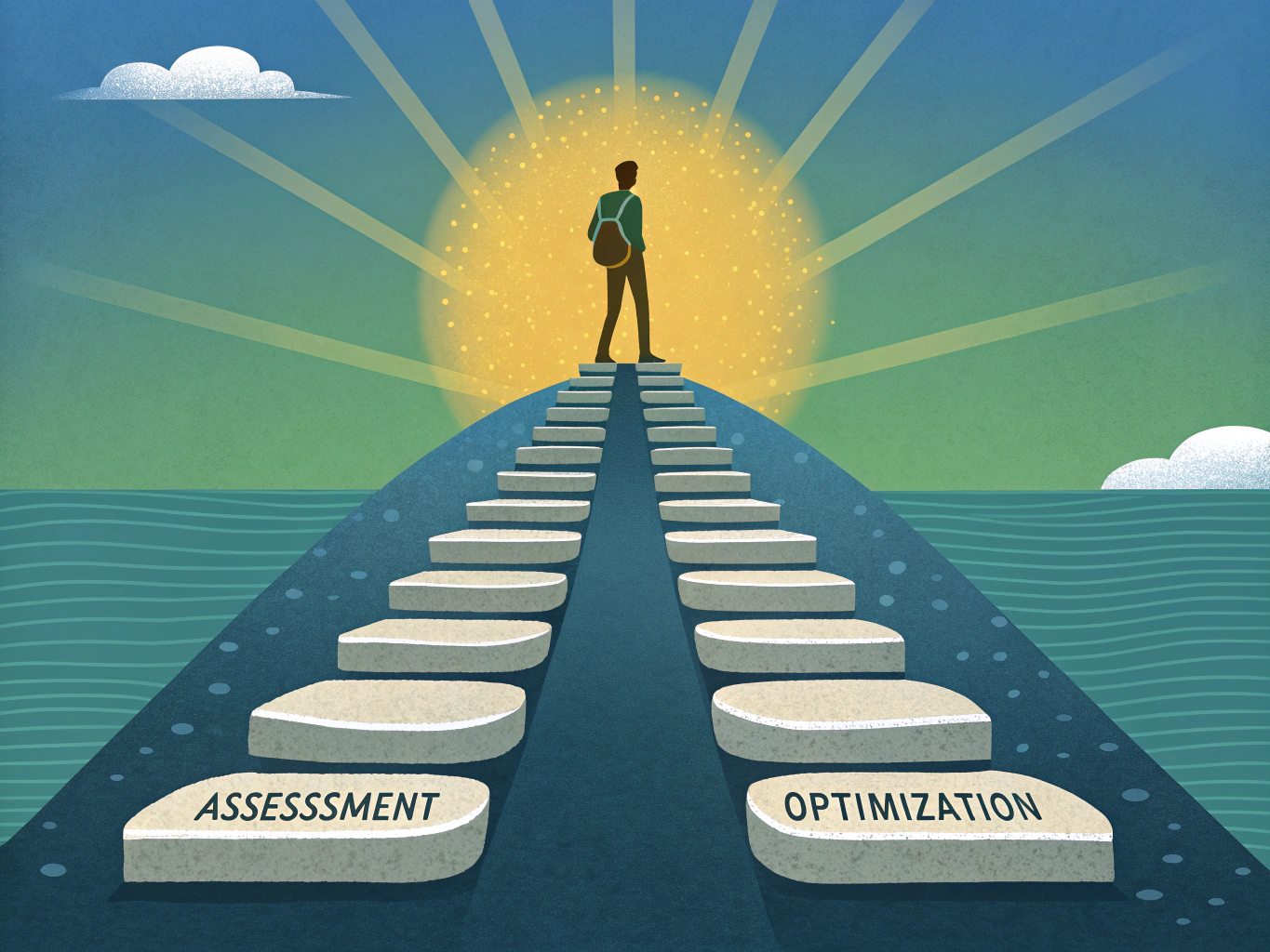 Implementation roadmap showing phased approach to predictive asset maintenance adoption