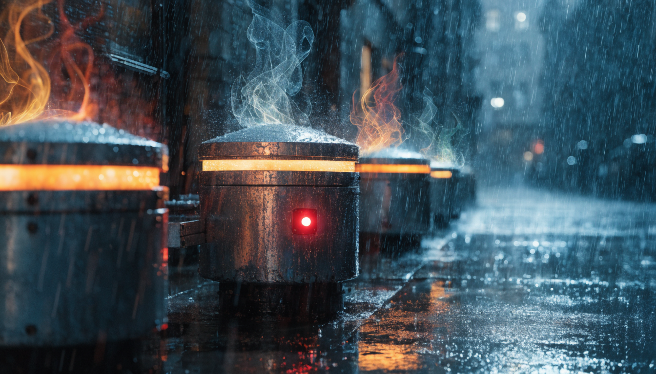 Predictive maintenance sensors monitoring industrial equipment health in real-time