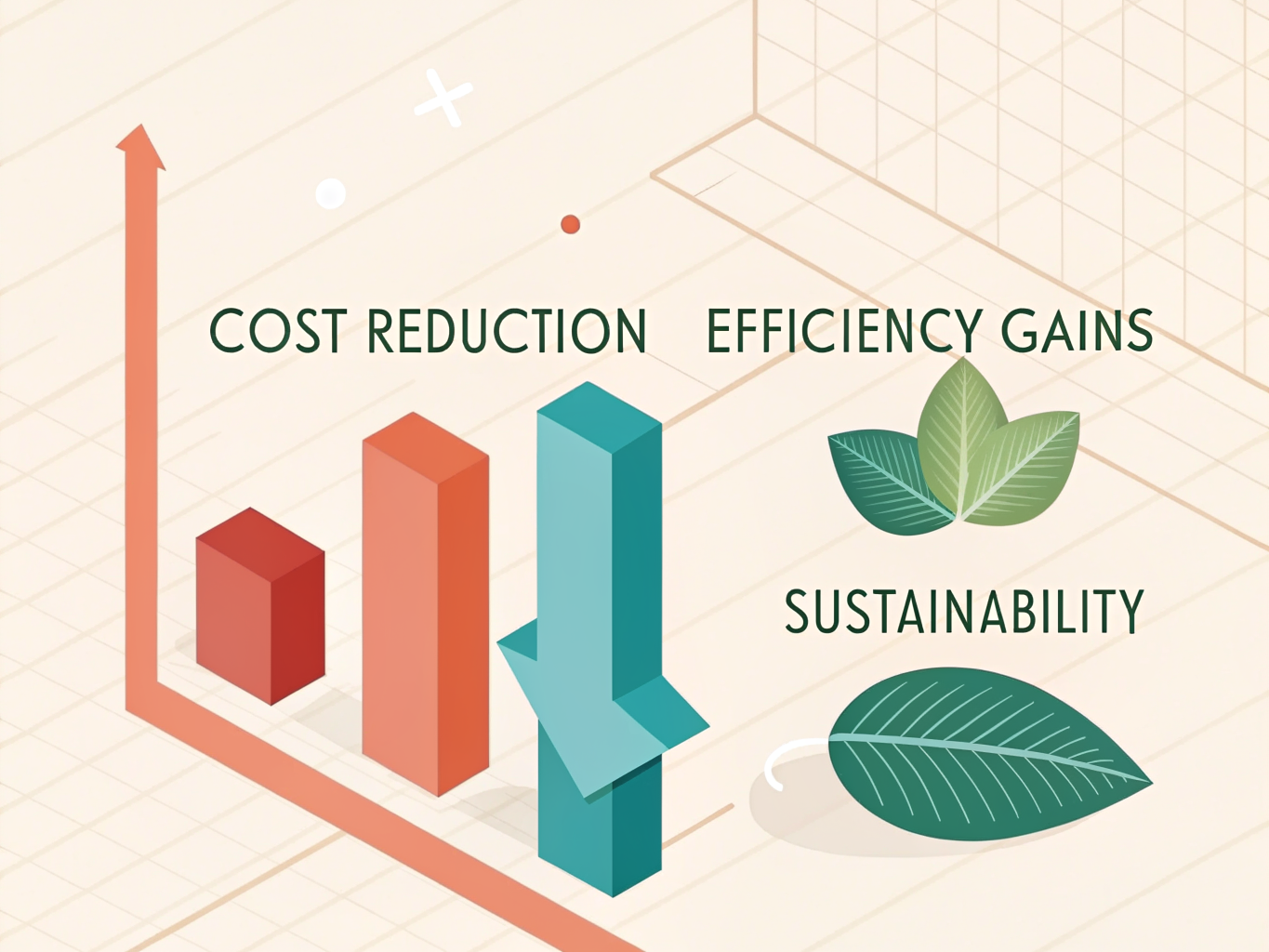 Key metrics of real-time routing optimization showing cost reduction, efficiency gains, and sustainability improvements