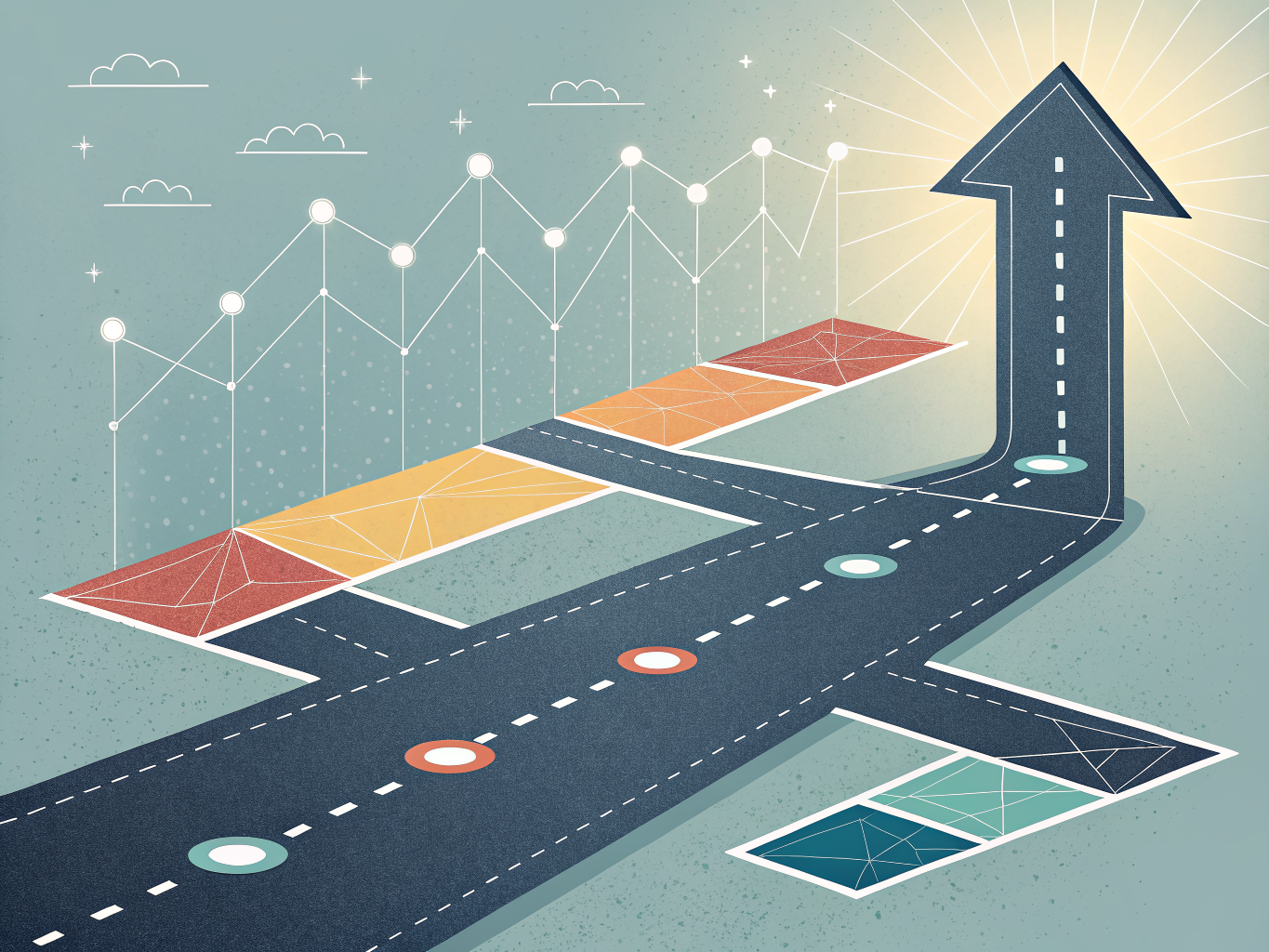 Implementation roadmap showing progression from data consolidation to actionable risk intelligence