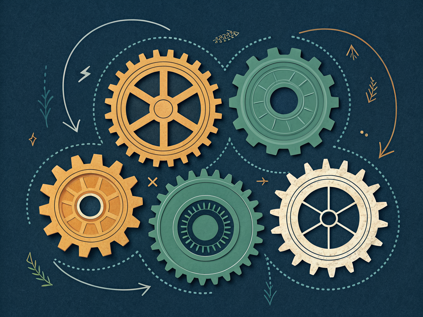 Resource allocation analytics components showing data integration and optimization flow
