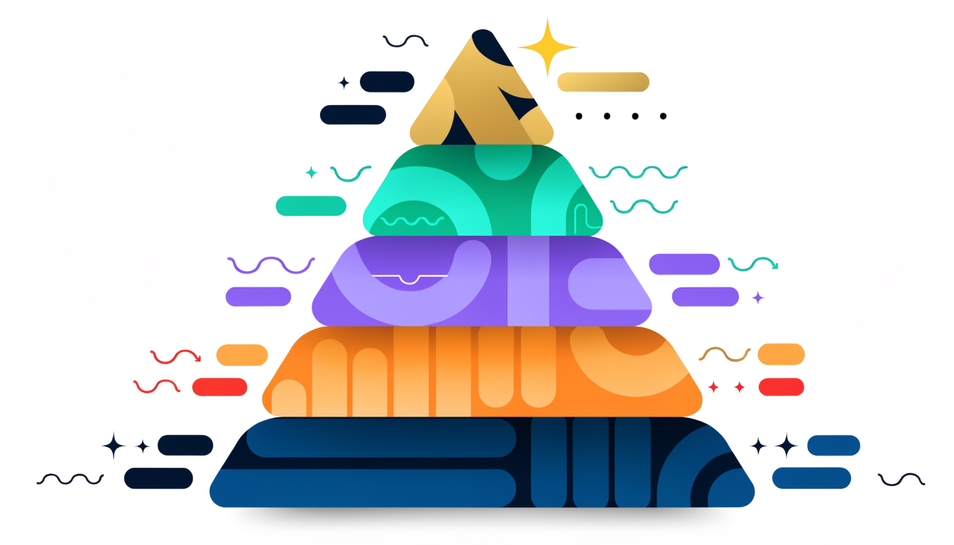 Compliance data management strategy pyramid with core components