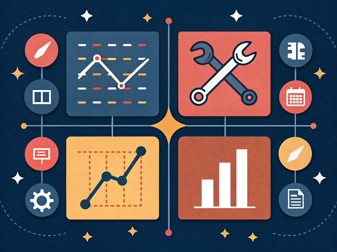 User journey analytics tools comparison showing Heap, Mixpanel, GA4, and Fullstory