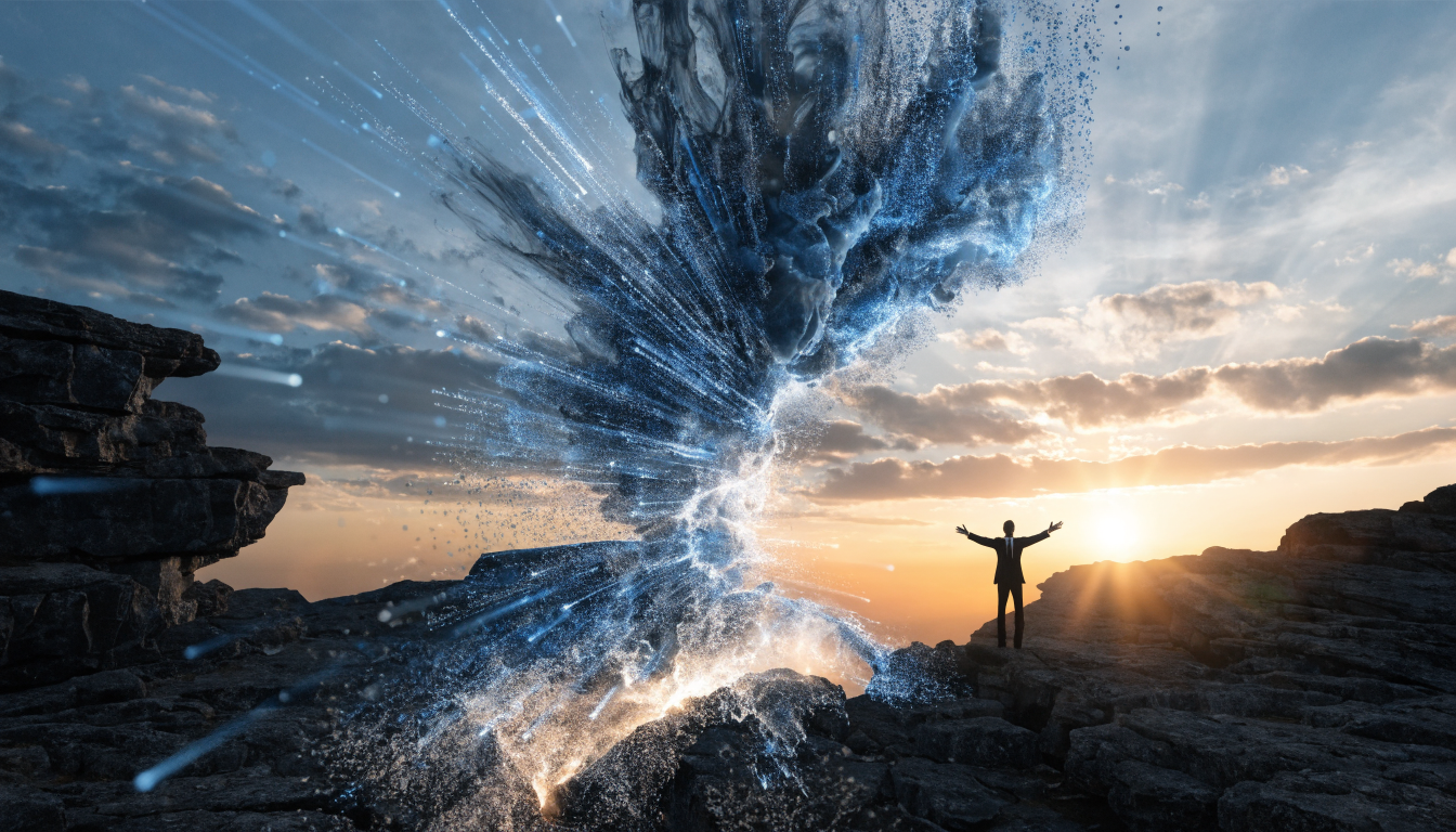Sunrise over digital landscape representing future of privacy-compliant analytics
