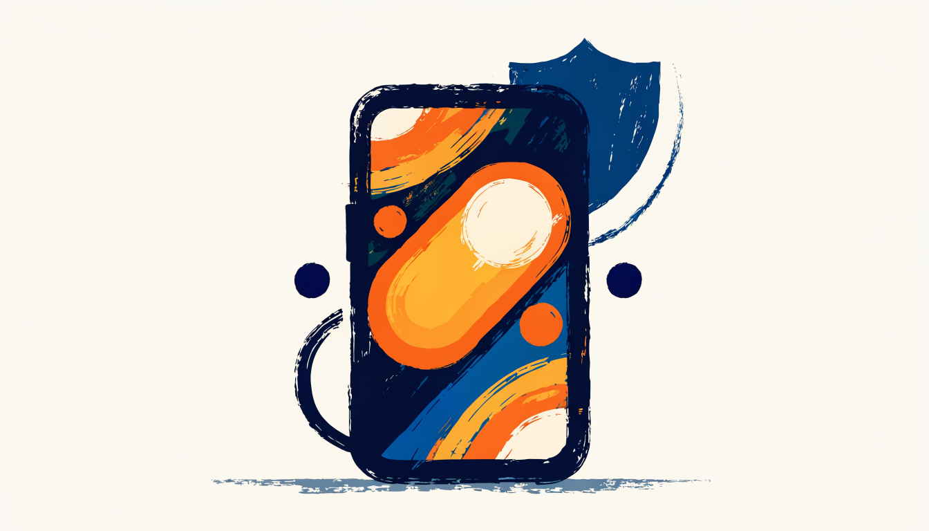 Illustration of GDPR-compliant cookie consent banner on mobile device