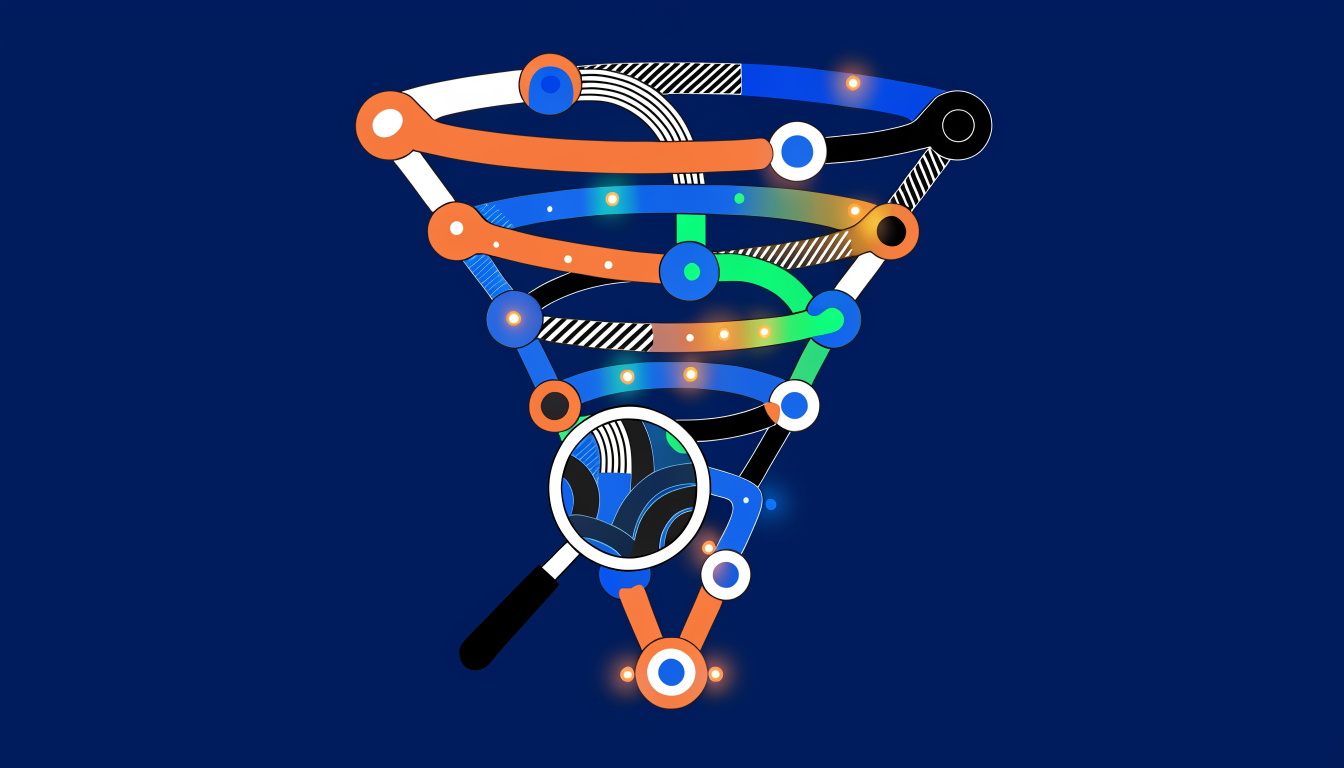 Conversion funnel analysis and ecommerce optimization visualization