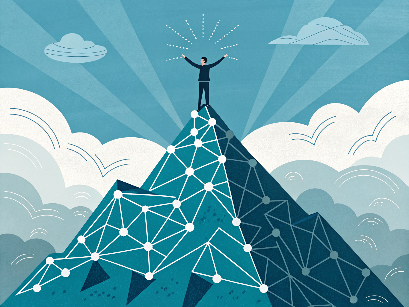 Optimized customer journey success and business growth visualization