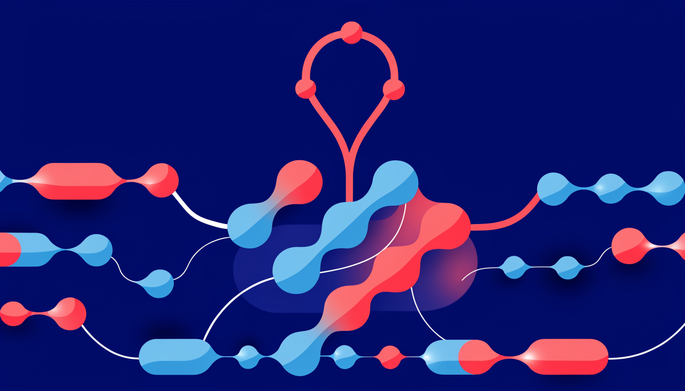 AI-powered customer journey visualization showing touchpoint connections and conversion paths