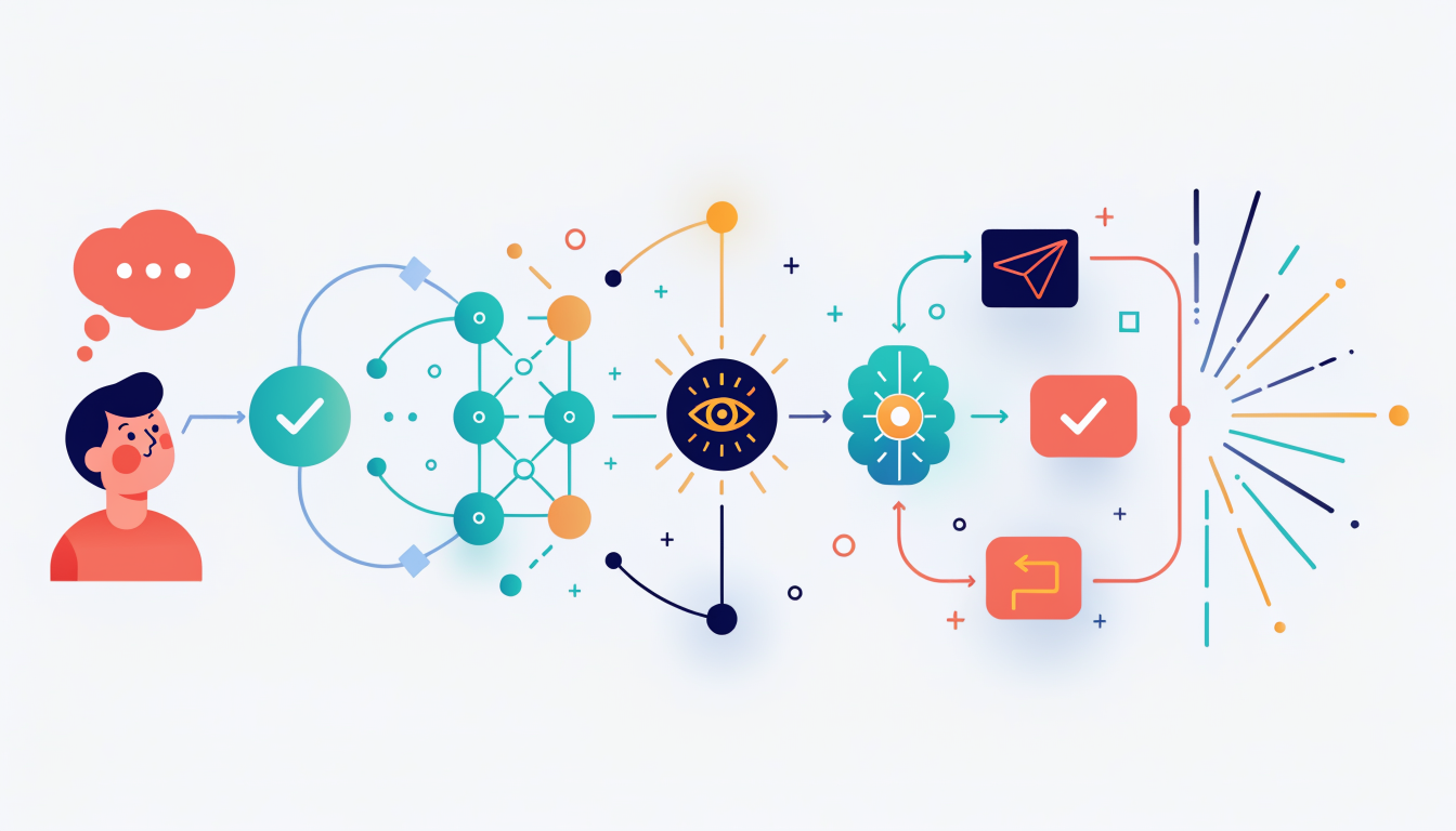 Automated customer response workflow triggered by AI analytics detecting customer behavior