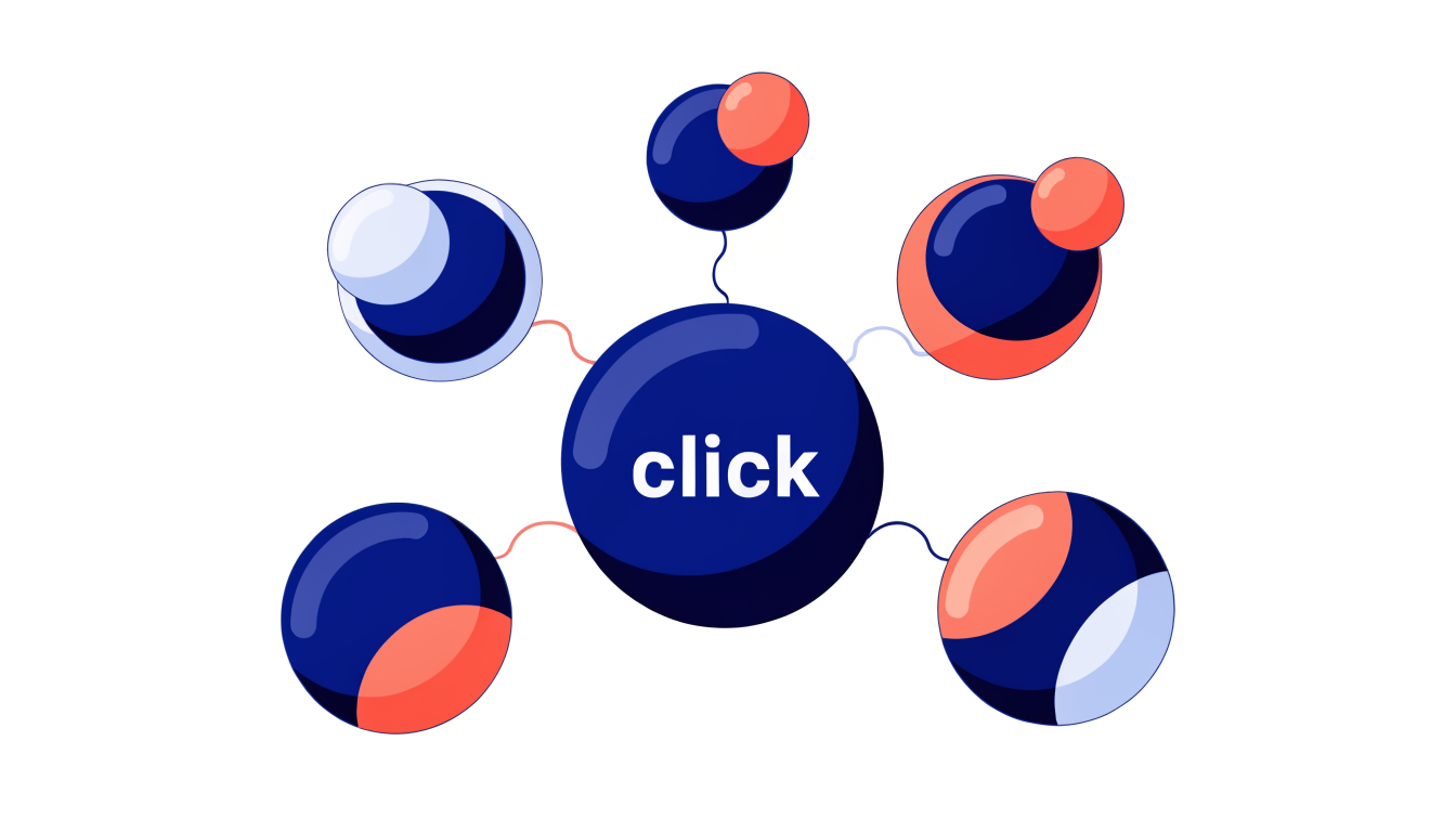 Event properties illustrated as contextual data connected to a central event