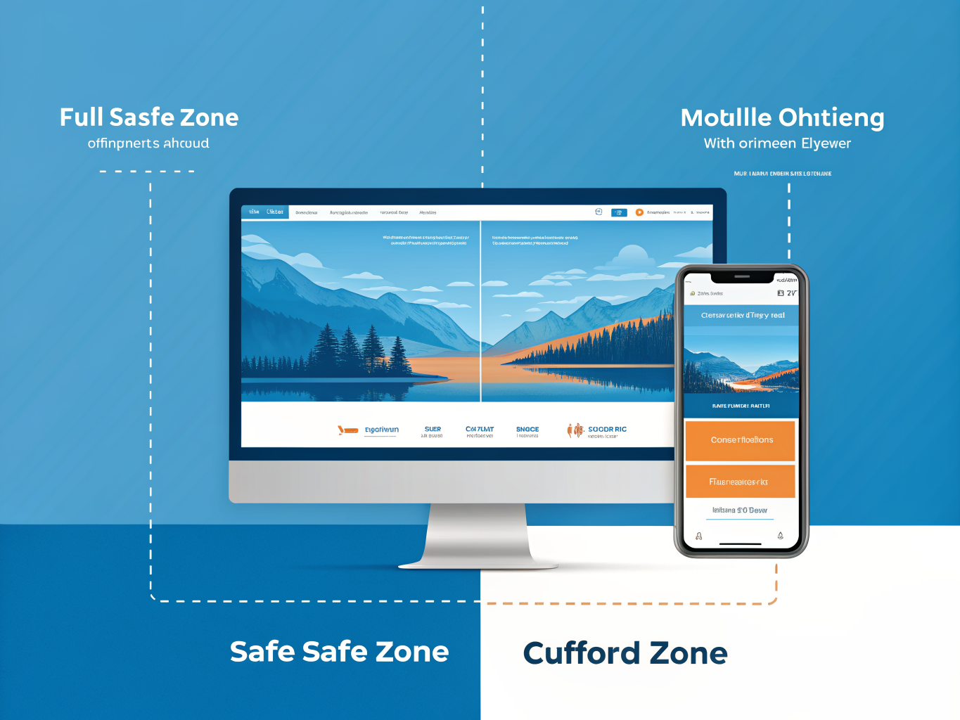 LinkedIn banner safe zone mobile vs desktop cropping comparison guide