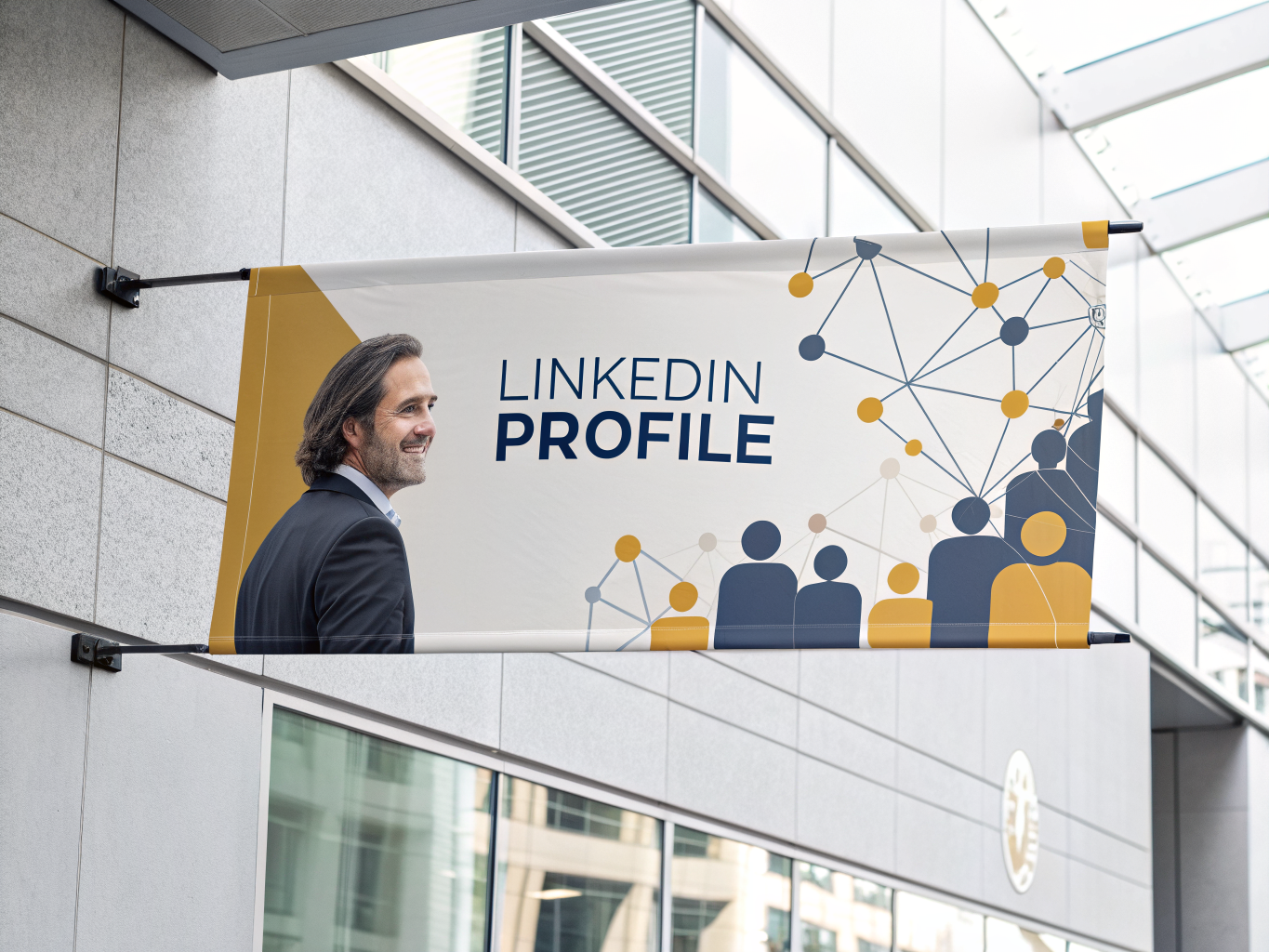 LinkedIn banner design best practices professional branding clean layout