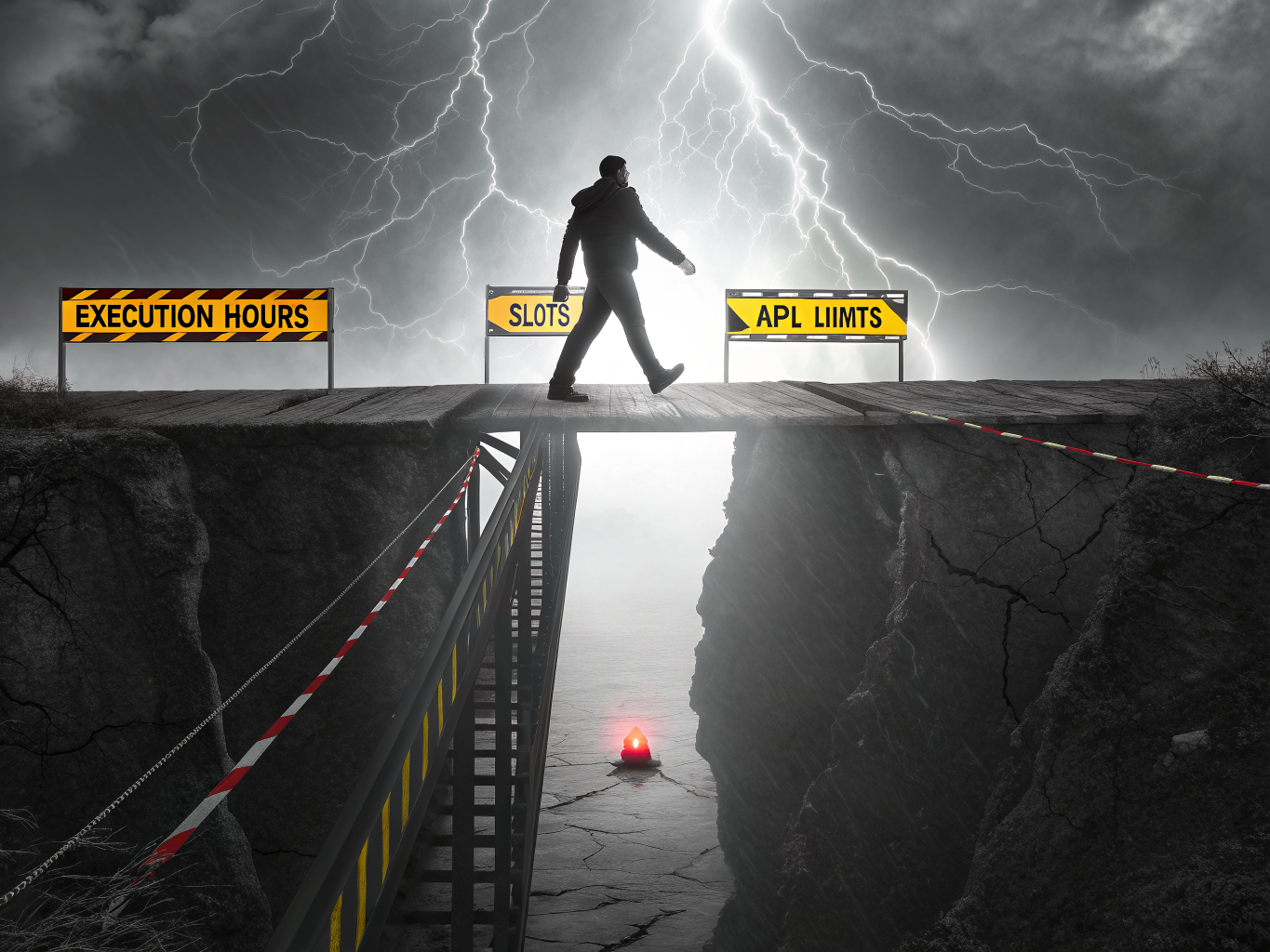 Visual metaphor for LinkedIn account safety risks when using automation tools