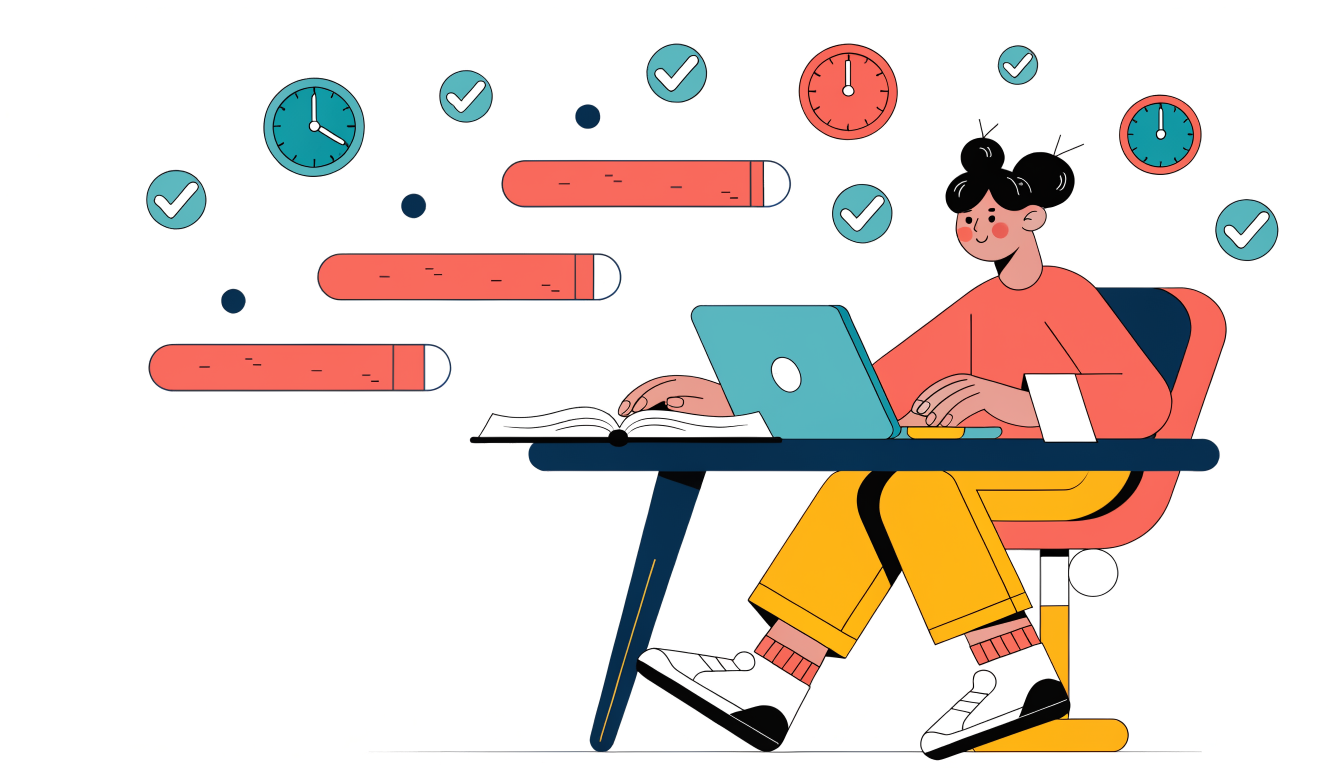 Student practicing högskoleprov simulation with progress tracking