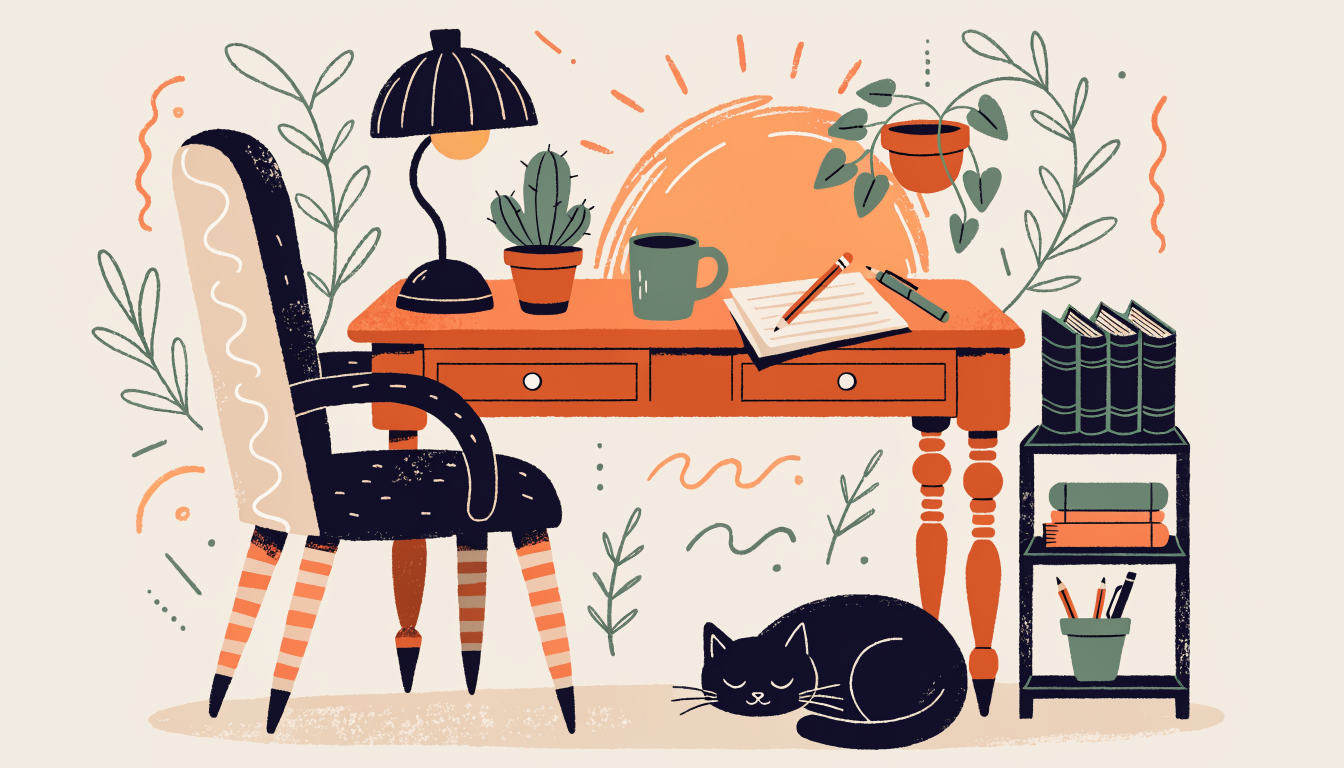 En lugn och organiserad studieomgivning för högskoleprovsförberedelser