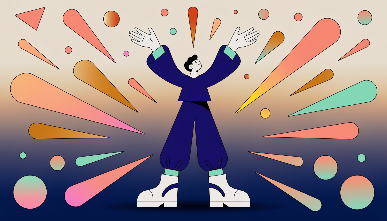 Student transforming test anxiety into positive energy and confidence