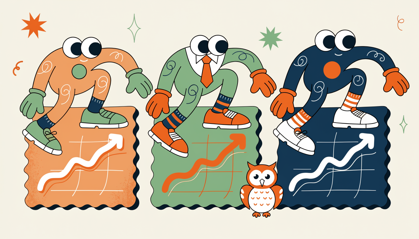 Three different SAT study timeline options displayed on calendars