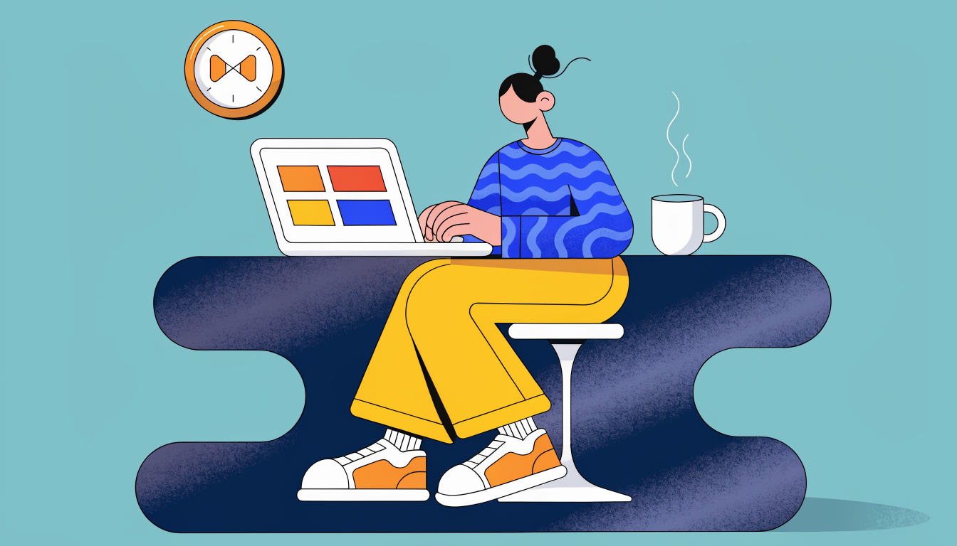 Student taking the digital SAT on a laptop with timer visible