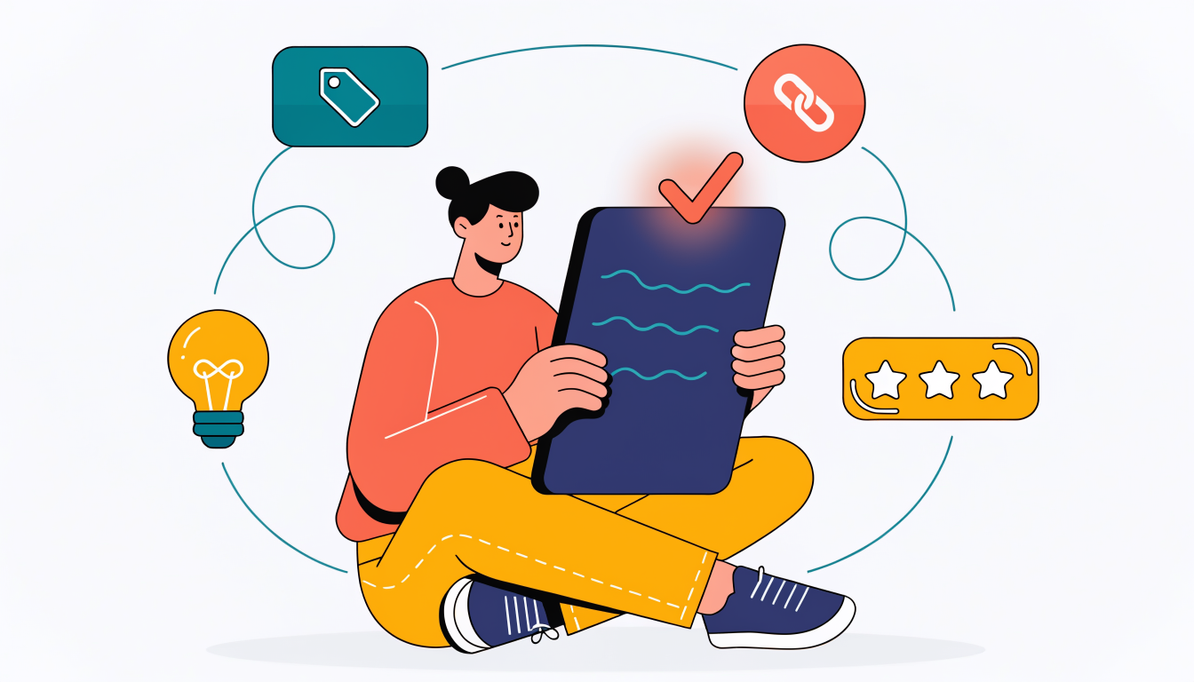 Creating optimized content that satisfies search intent with proper structure and quality signals