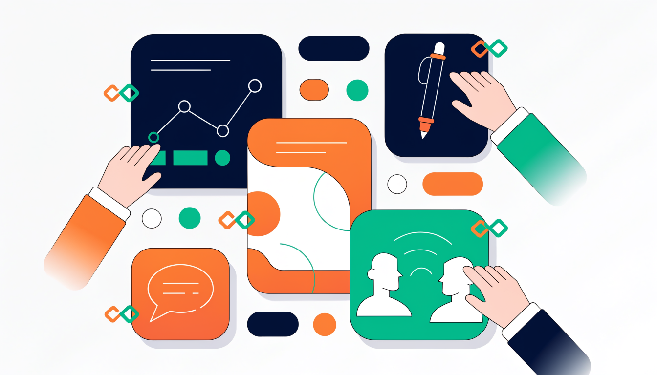 Five link building tactics for SEO strategy displayed as content assets