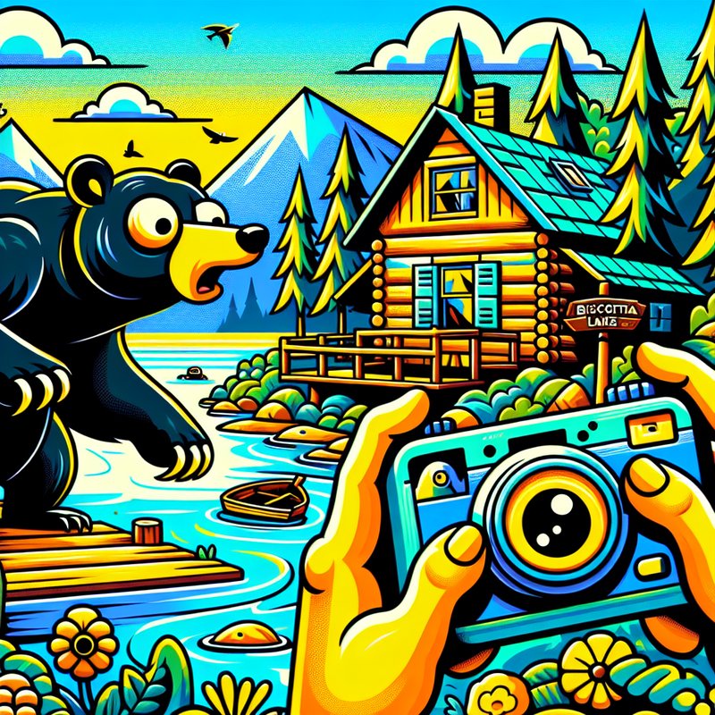 Black Bears Encounter Near Biscotasi Lake