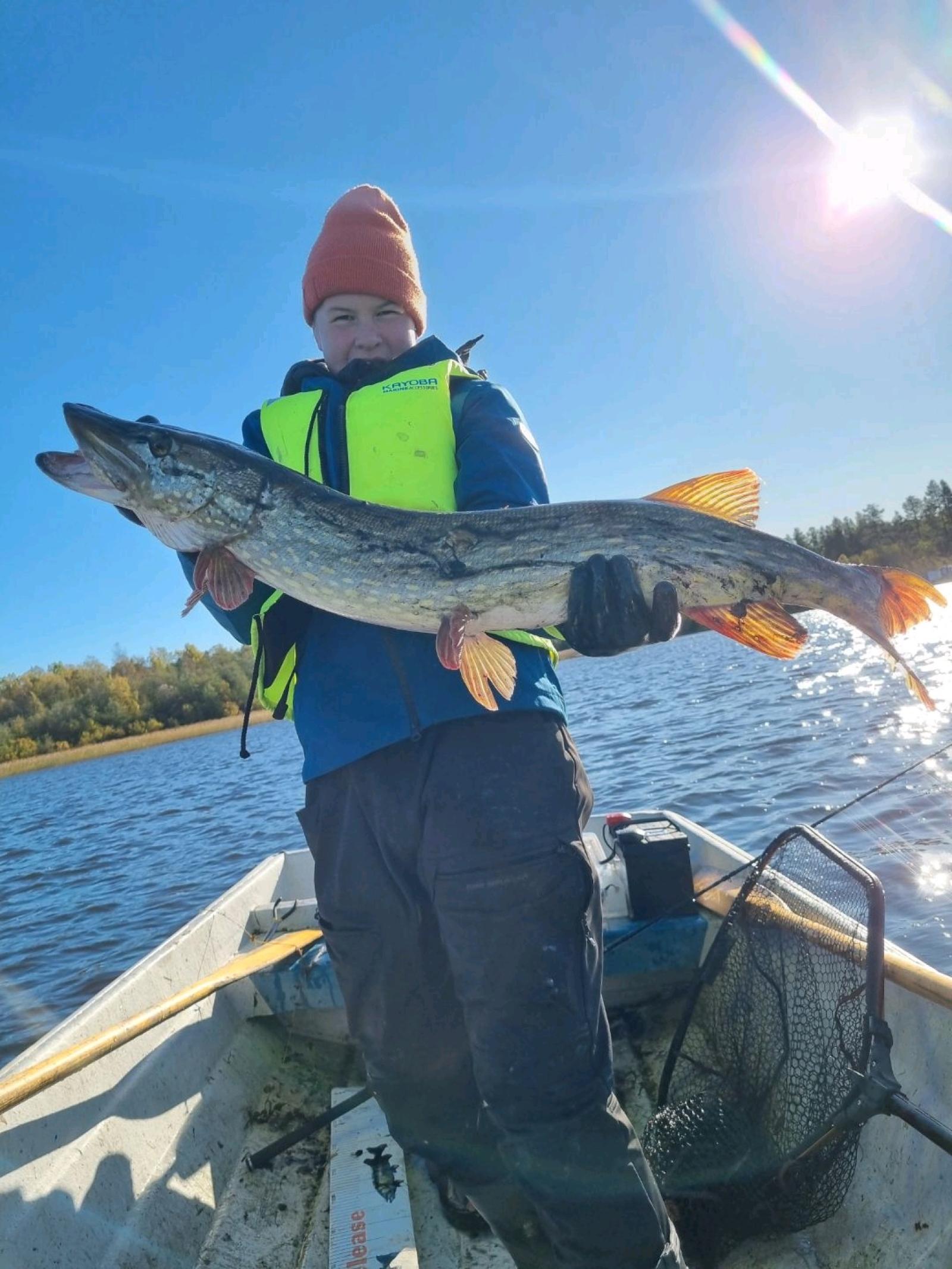 92 <span translate=no class=notranslate data-no-translation>Poäng</span> fångad av Axel Lund,Elliot Sundelin,Emma Lindgren (Svevi fishing) i Gäddan i Norr 2024