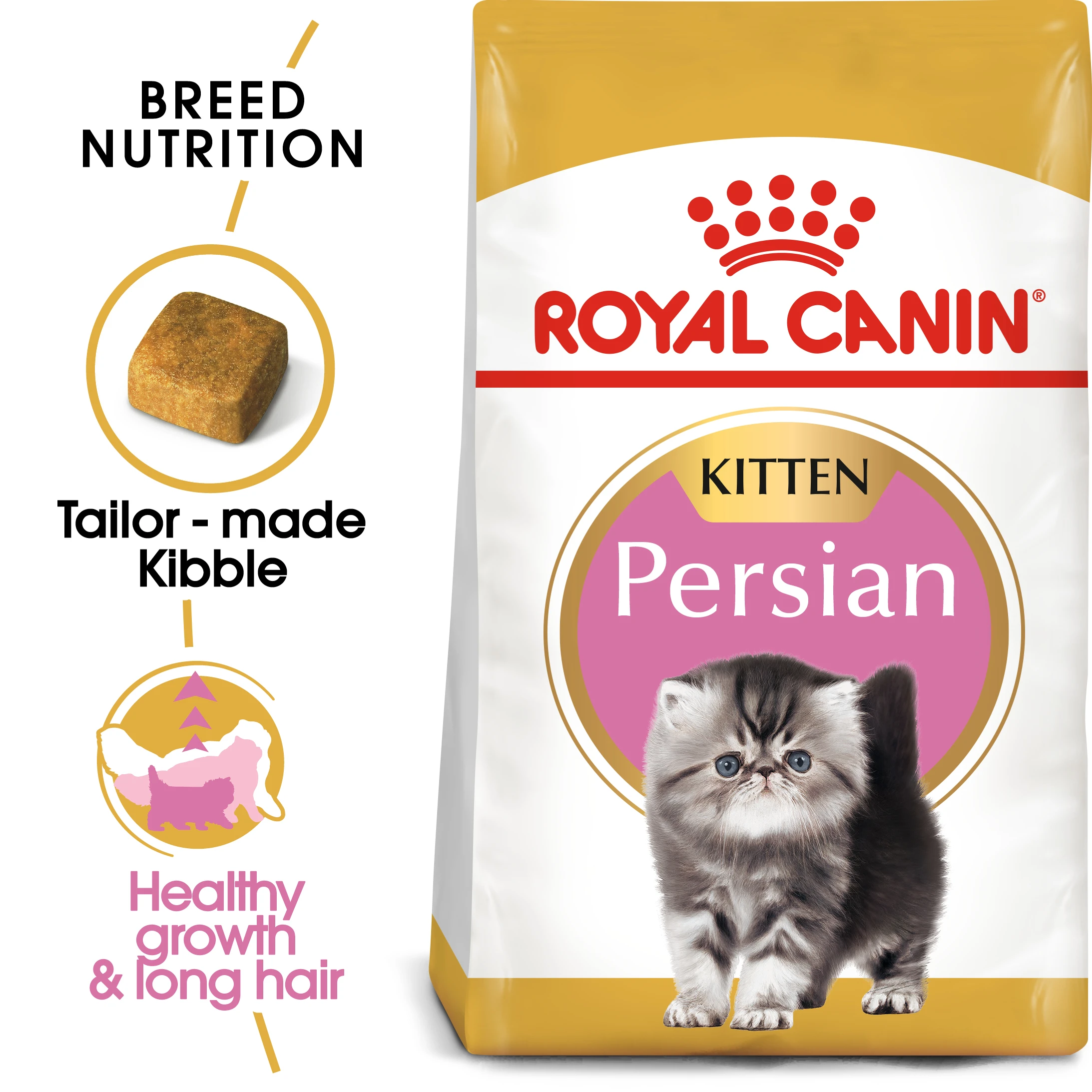 ROYAL CANIN Kitten Persian อาหารเม็ดสำหรับลูกแมว4-12เดือนสายพันธุ์เปอร์เซีย