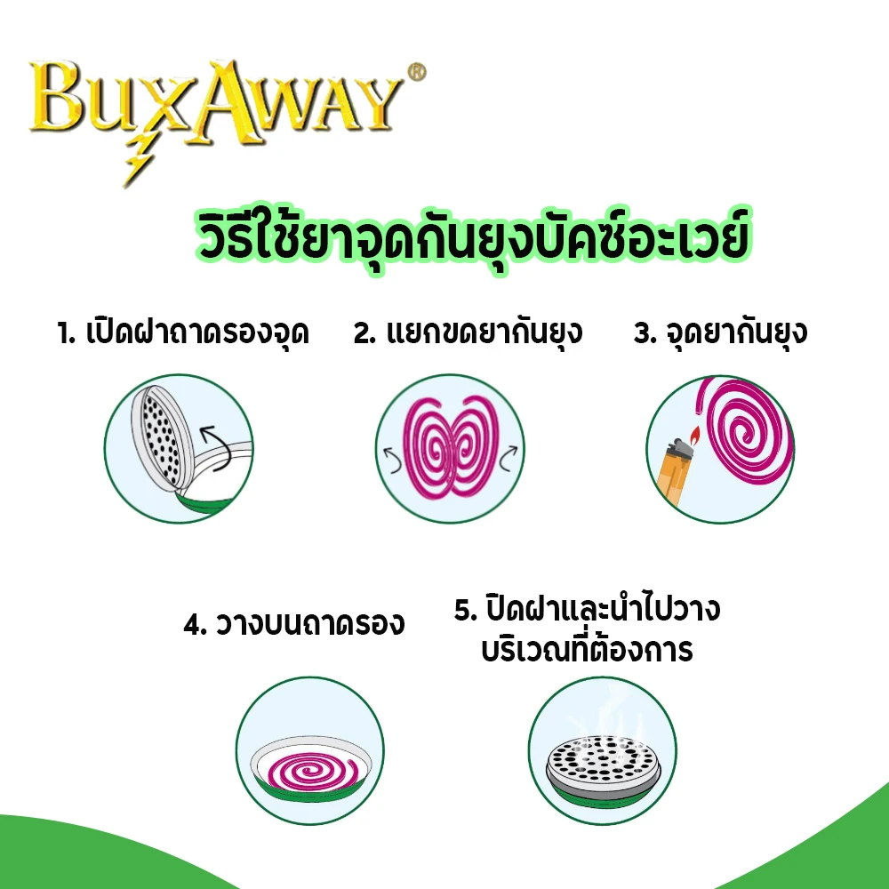 BuxAway ยาจุดกันยุง