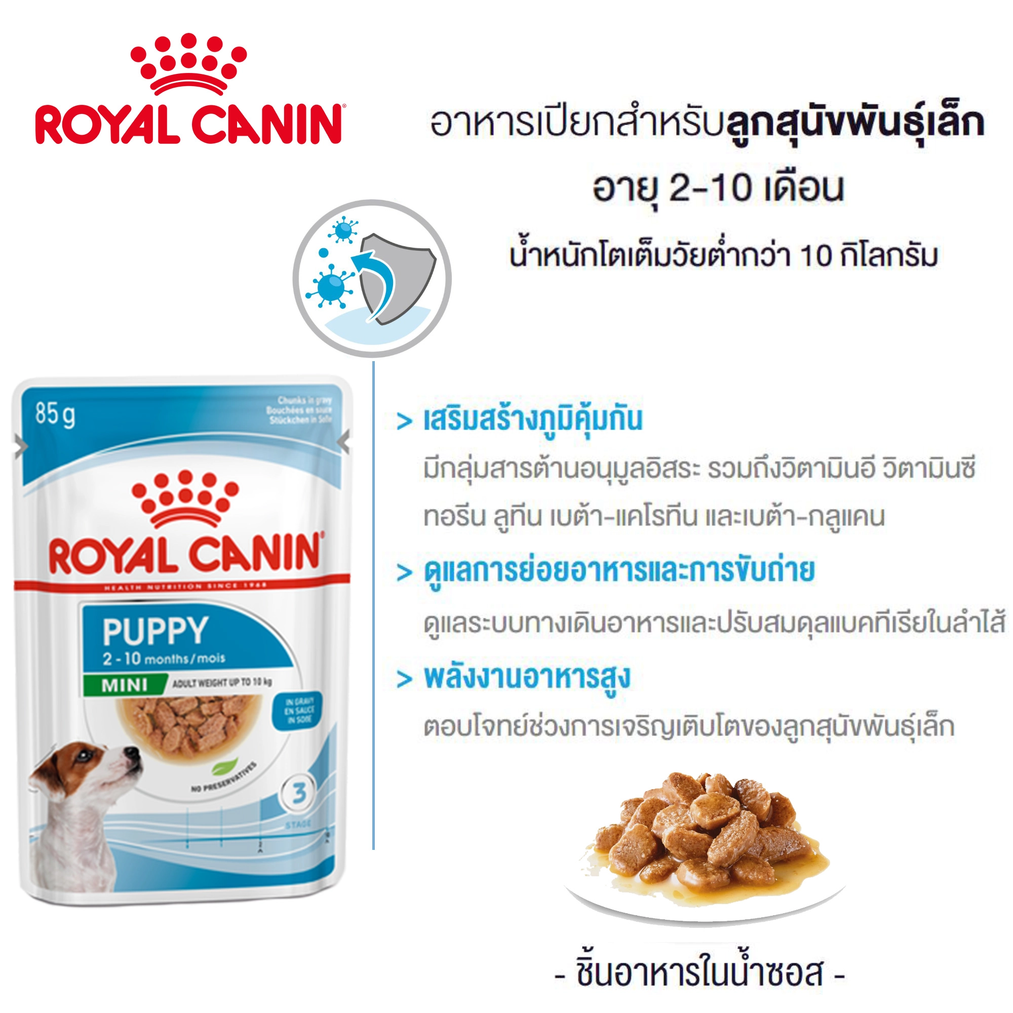 ROYAL CANIN MINI PUPPY (ชนิดซอง) 85 กรัม