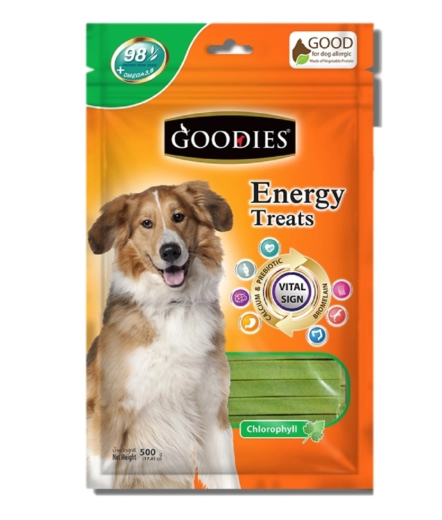 Goodie Energy Treats ขนมขัดฟันสุนัข คละแบบ 500 กรัม