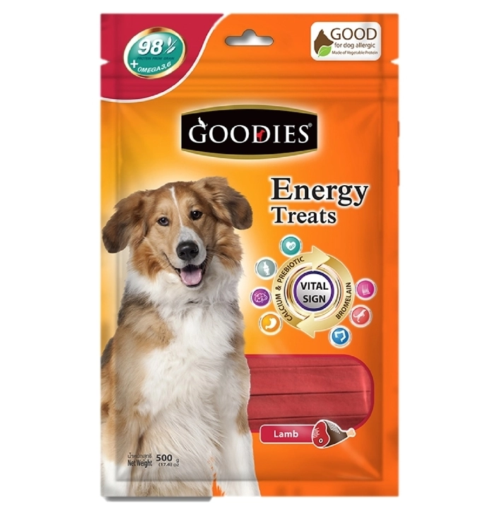 Goodie Energy Treats ขนมขัดฟันสุนัข คละแบบ 500 กรัม