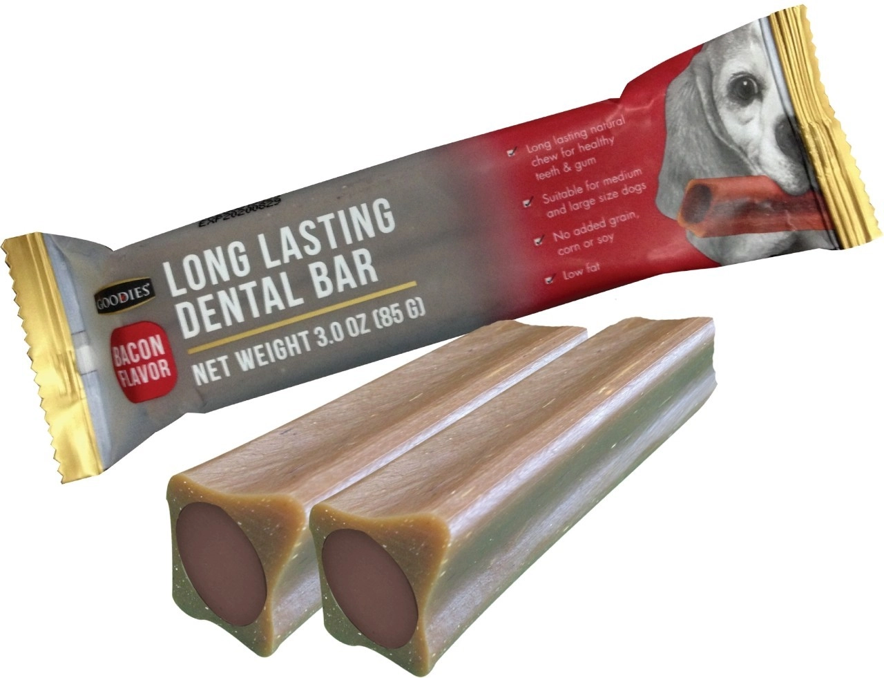 Goodies LONG LASTING DENTAL BAR ขนมขัดฟัน ชนิดสอดไส้ สำหรับสุนัขทุกสายพันธุ์ทุกช่วงวัย