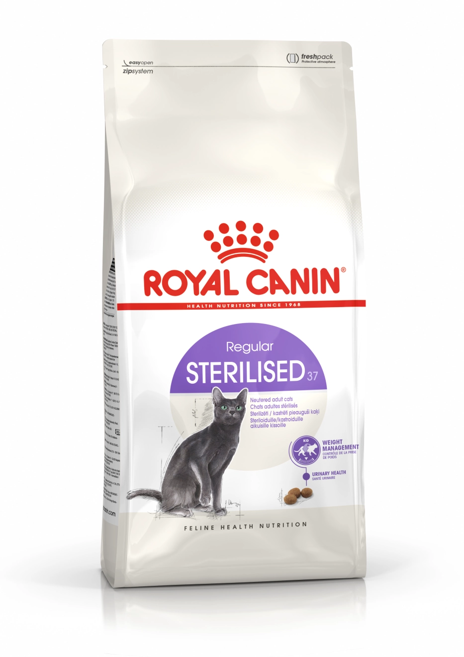 ROYAL CANIN Sterilised37 อาหารเม็ดสำหรับแมวโตทำหมัน ทุกสายพันธุ์