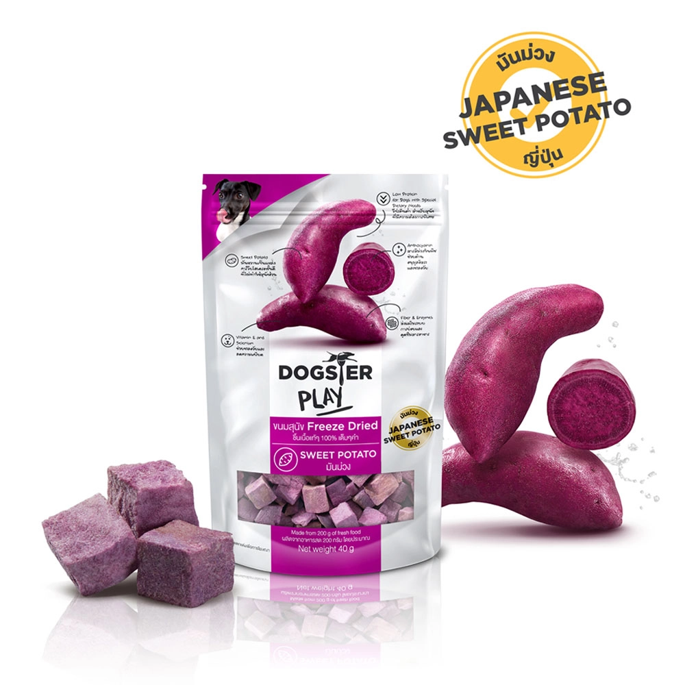 Dogster Play White Sweet Potato 40g