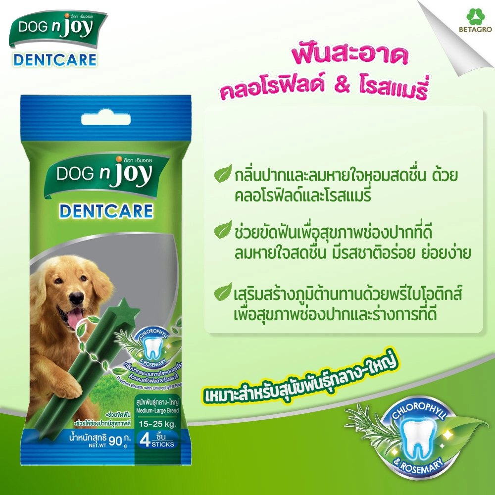 Dog n joy เดนท์แคร์ คลอโรฟิลล์และโรสแมรี่