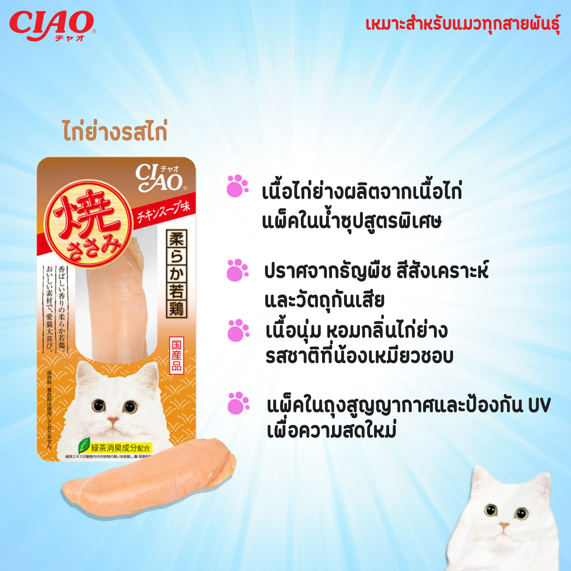 CIAO ยากิ ปลาทูน่าย่าง 20g.