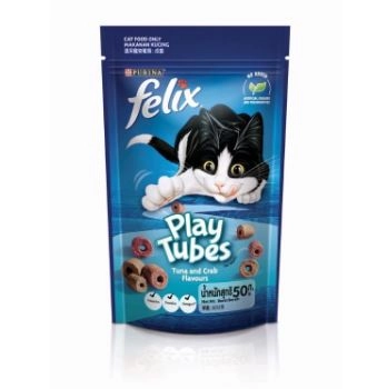 Felix Play Tubes ขนมแมว สำหรับแมวโตทุกสายพันธุ์