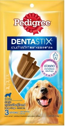 Pedigree DENTA STIX ขนมสุนัขชนิดแท่ง สำหรับสุนัขโตพันธุ์ใหญ่