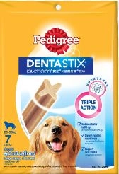 Pedigree DENTA STIX ขนมสุนัขชนิดแท่ง สำหรับสุนัขโตพันธุ์ใหญ่