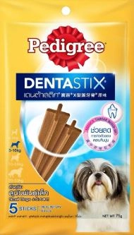 Pedigree DENTA STIX ขนมสุนัขชนิดแท่ง สำหรับสุนัขโตพันธุ์เล็ก