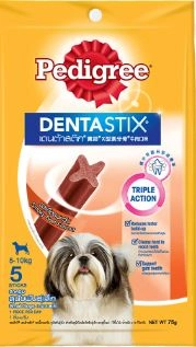 Pedigree DENTA STIX ขนมสุนัขชนิดแท่ง สำหรับสุนัขโตพันธุ์เล็ก