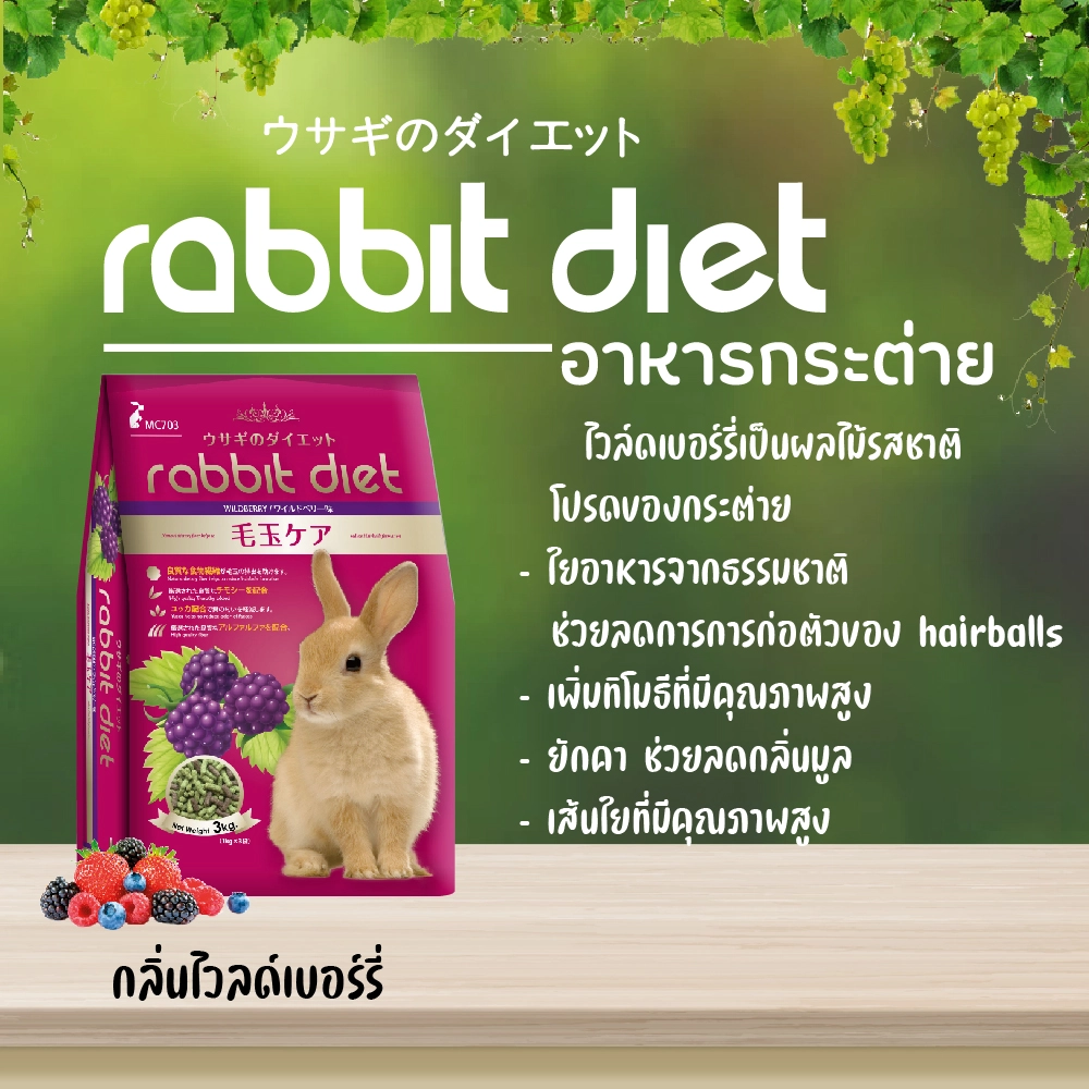 RABBIT DIET อาหารสำหรับกระต่าย
