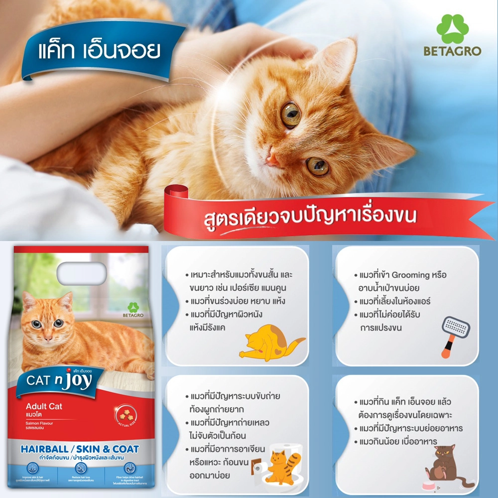 CAT n Joy อาหารเม็ดสำหรับโตทุกสายพันธุ์