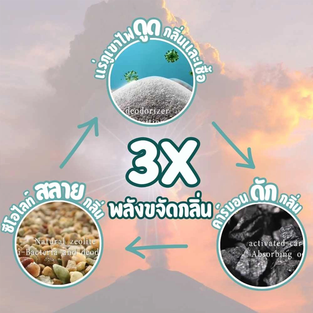 NUMBER1 ทรายแมวภูเขาไฟ ลาเวนเดอร์