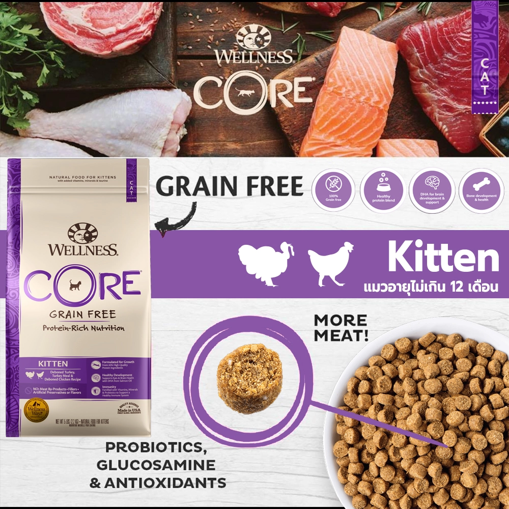 WELLNESS CORE Or. Cat tablets, Kitten formula