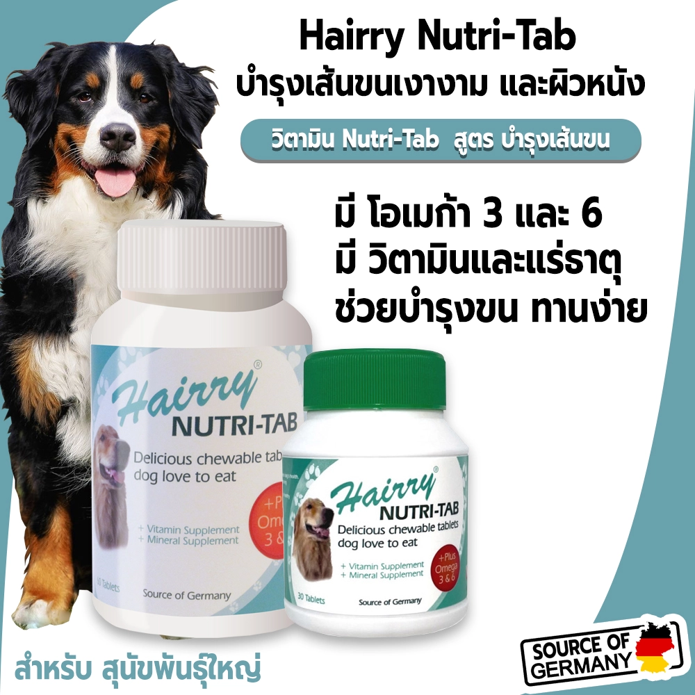 Hairry Nutri Tab วิตามินบำรุงเส้นขน(สุนัข)