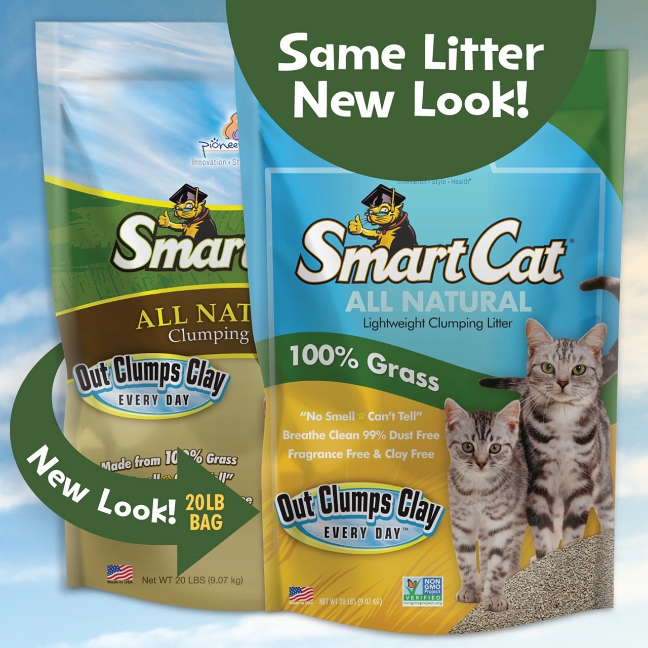 SmartCat ทรายแมวผลิตจากหญ้า 100%